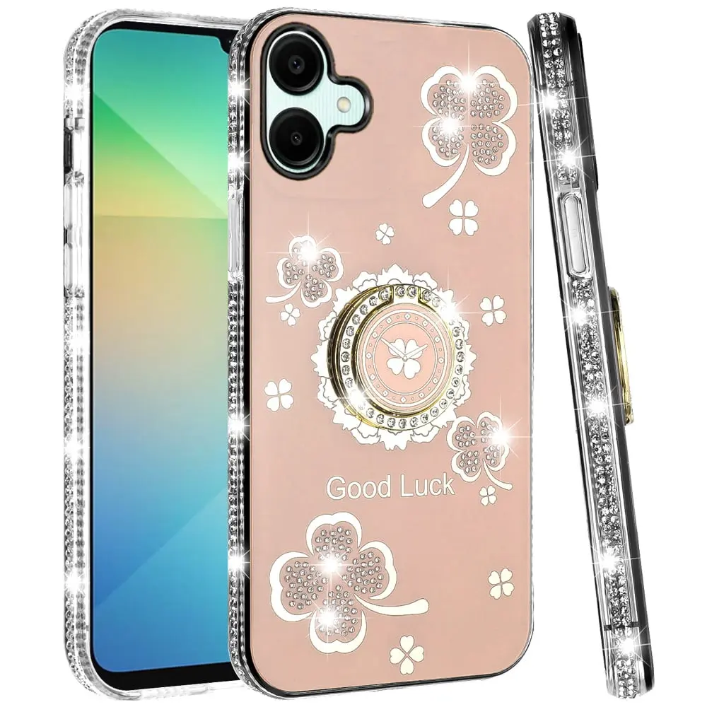 iPhone 16 plus Bling Diamond Lucky Case Gold